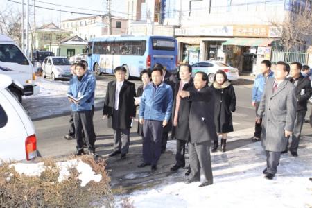 시의원들과 로드체킹 실시